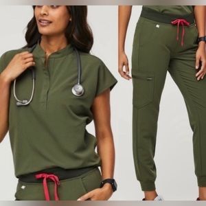 Figs Limited Edition Dark Olive Top Only